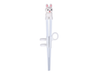 White chopstick helper with silicon rabbit and adjustable finger straps attached
