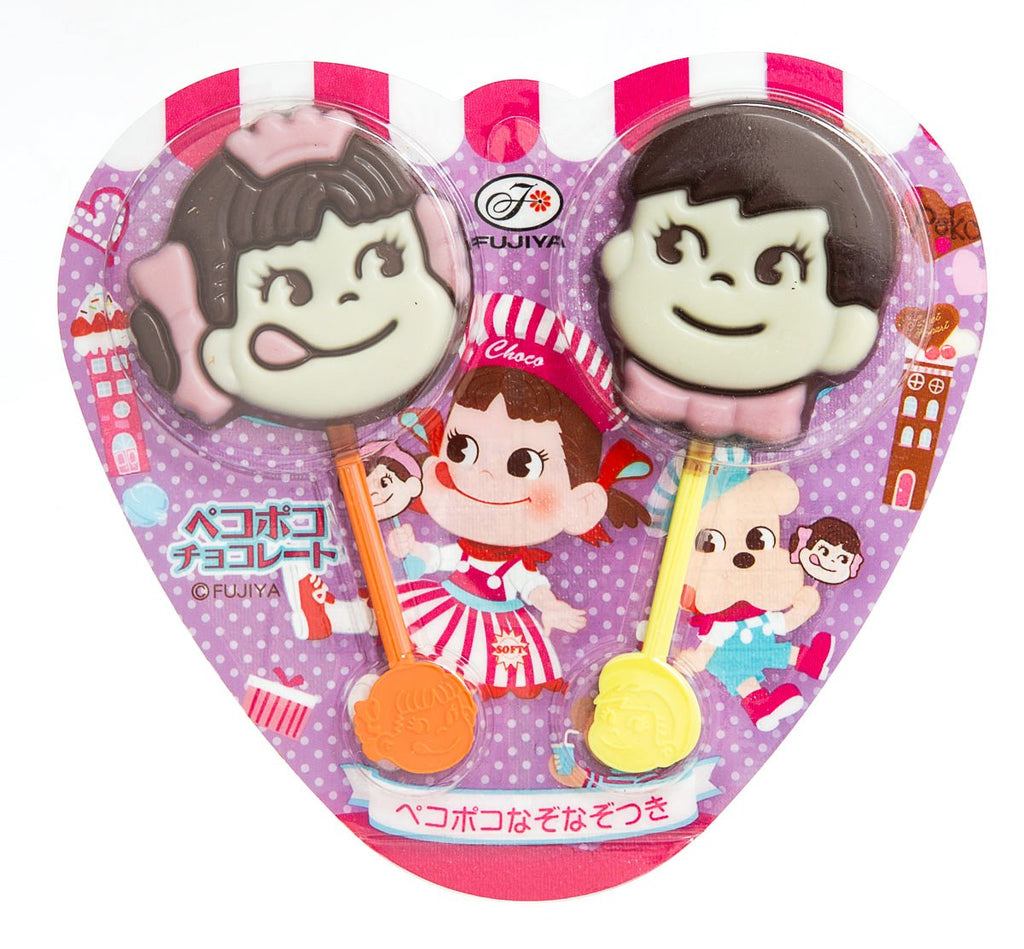 Fujiya Peko Poko Chocolate Lollipop