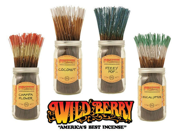 4 jars of Wild Berry-Thick incense sticks