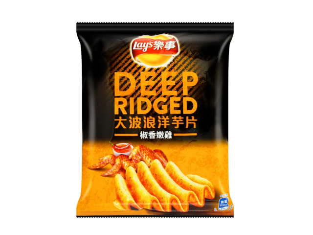 Lay's Deep Ridged Chips - Pepper Chicken Flavor
