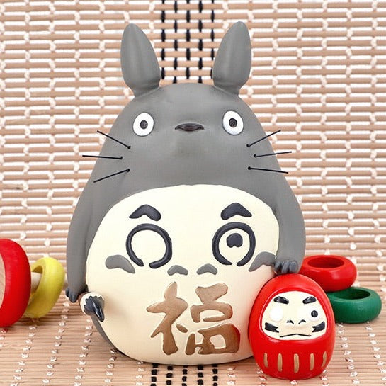 Totoro Good Luck Daruma figurine