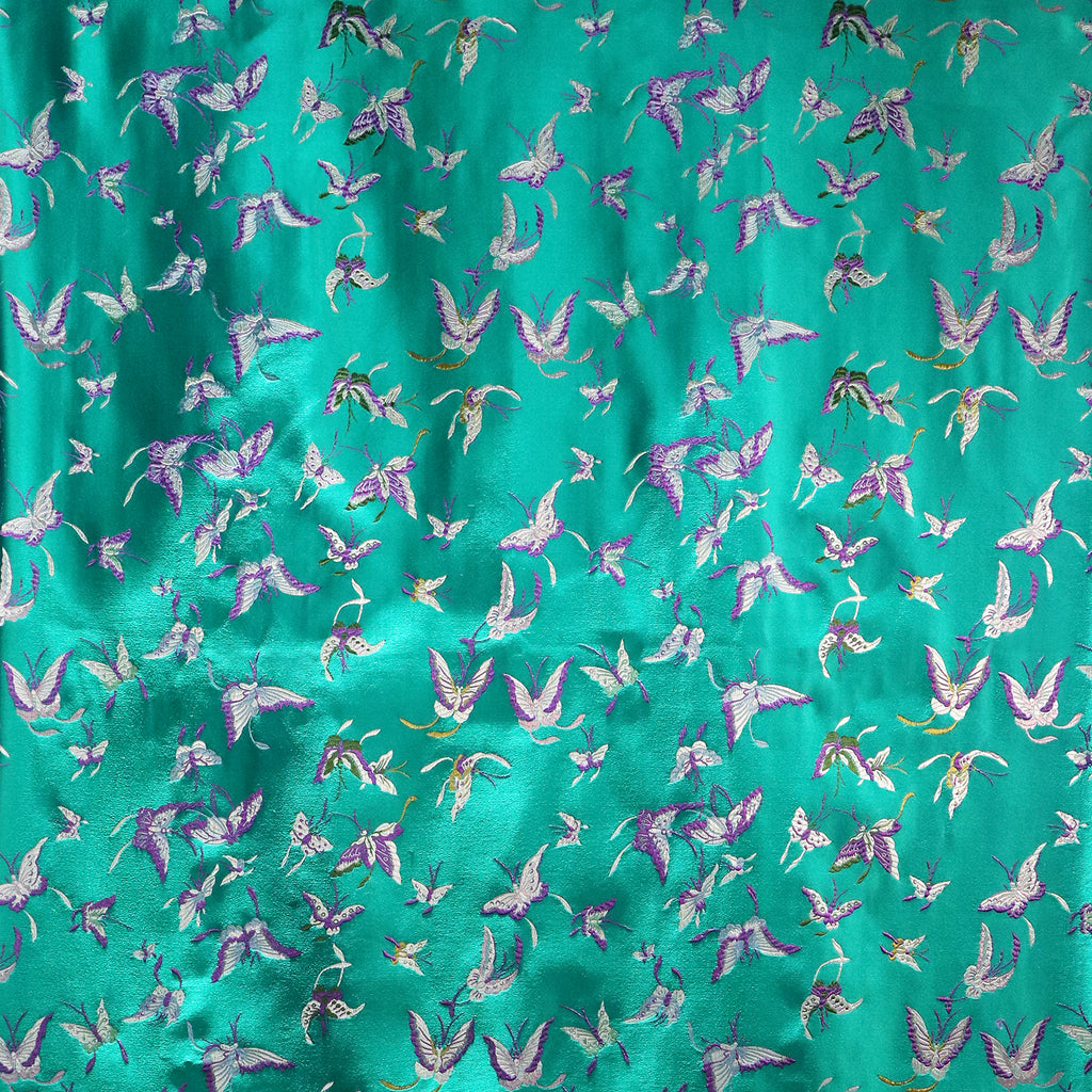 Silk / Rayon Butterfly Brocade Fabric