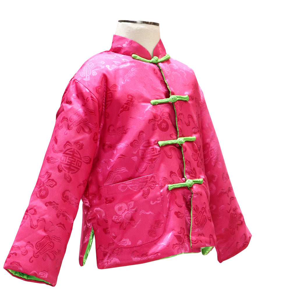Kids Reversible Tang Jacket - Pink and Green