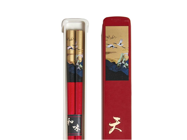 Crane Chopsticks With Case