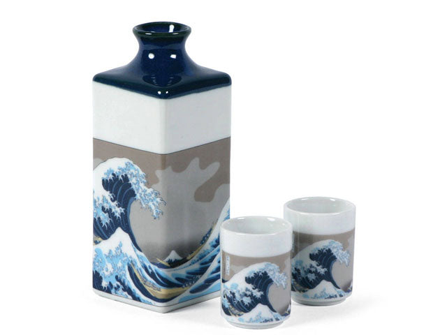 Blue Splatter Sake Set – Pearl River Mart