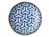 Monyou means traditional geometric or botanical patterns in Japanese, which have been used for thousands of years on clothing and textiles.  4.5" diameter x 1"h. Ceramic. Microwave, dishwasher safe. Made in Japan.
