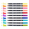 Tombow Dual Brush Pen Art Markers - Retro color samples