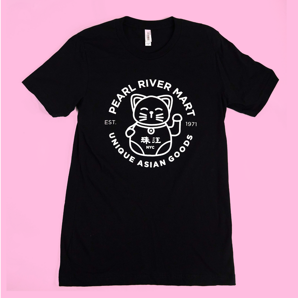 Pearl River Mart Lucky Cat T-Shirt, Black