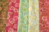 Silk / Rayon Roses Brocade Fabric in assorted color