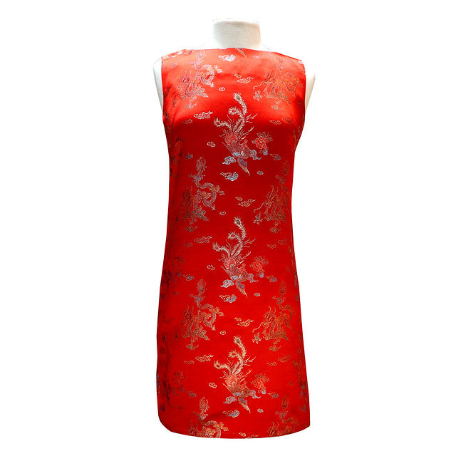 Brocade Shift Dress - Ruby Dragon Pearl River Mart Brocade Shift Dress - Ruby Dragon Pearl River Mart