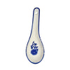 Blue Lotus & Vine Pattern Ceramic Spoon