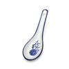 Blue Lotus & Vine Pattern Ceramic Spoon
