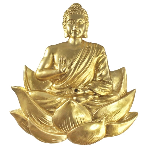Golden Buddha Incense Holder topical view