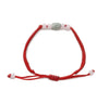 Jade bracelet with red knots