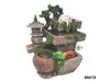 Water Fall Fountain - 2 Tier Pagoda & Pine Tree Watermill with Ball