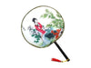 Maiden designed printed fabric paddle hand fan