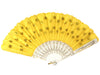 Pretty yellow  fan with yellow sequins