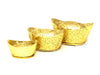 Lucky gold ingot in 3 sizes. Small, Medium and Large. 