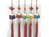 Assorted lucky cat ornaments with tassel