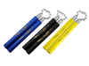 Blue, yellow and black colored foam wrapped nunchakus next to each other