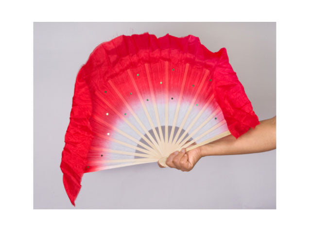 Silk Dancing Fan with Sequins