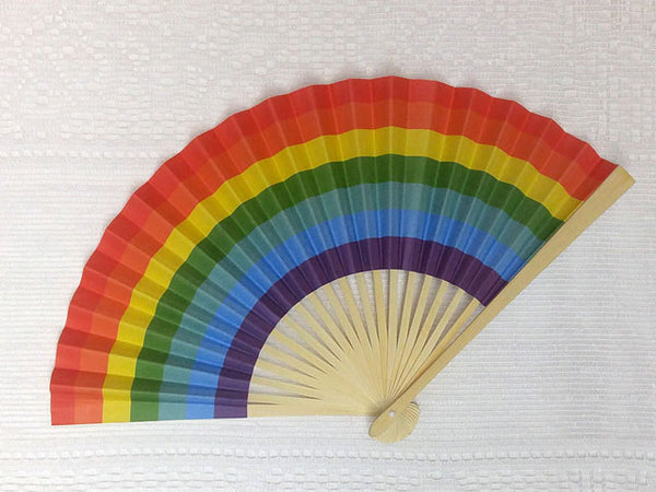 Colorful rainbow fan