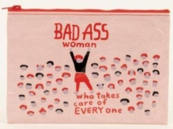 bad ass woman nylon pouch