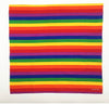 Rainbow bandanna spread flat