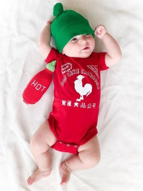 Sriracha Rooster Onesie Set