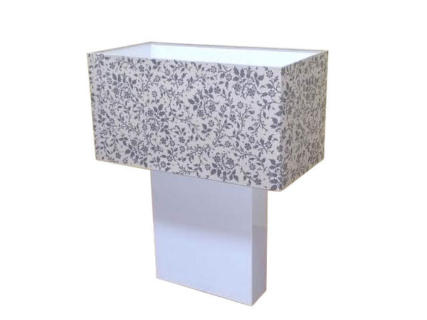White base shangri- La Table lamp
