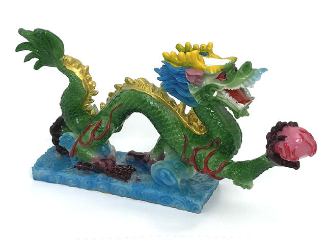 Dragon with Pearl Figurine - 8.5 Inch
