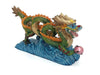 6" long muiti-color dragon with pearl on sea figurine.