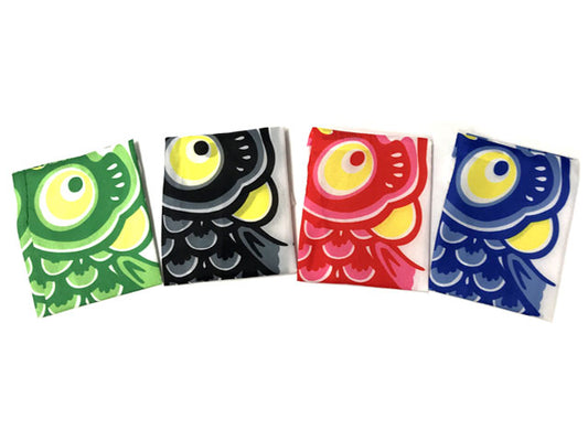 Four Nylon koinobori(flying carp), folded