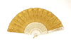 Fun gold fan with gold sequins