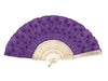 Bold purple fan with purple sequins