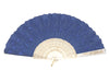 Royal blue fan with blue sequins