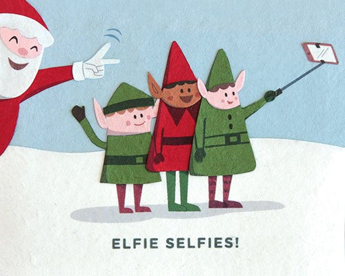 Handcrafted Cards: Elfie Selfies