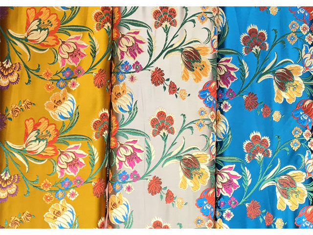 Tulip Floral Brocade Fabric