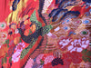 Colorful Peacock Garden Brocade Fabric