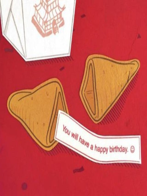 Handcrafted Cards: Fortune Cookie Birthday