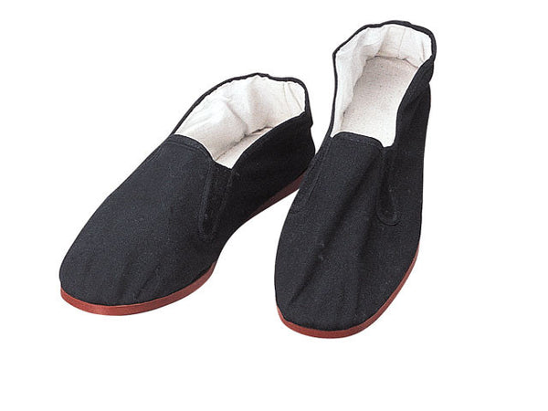 A pair of Kung Fu shoe with plastic sole