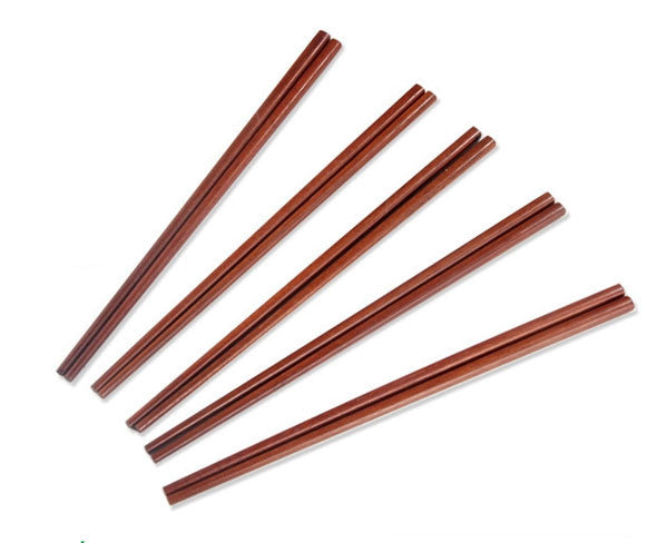 5 pairs of wooden chopsticks