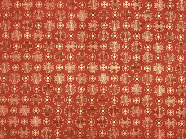 Lovely red wrapping with gold longevity characters