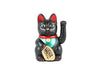 black lucky cat with koban coin and paw raised