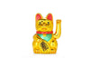 Battery Powered Hand Motion Lucky Cat - 7"H in gold