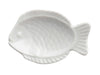 White Porcelain Tea Bag Caddy / Sauce Dish - Fish design