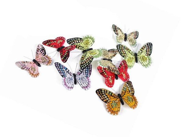 Glitter Feather Butterfly Garland