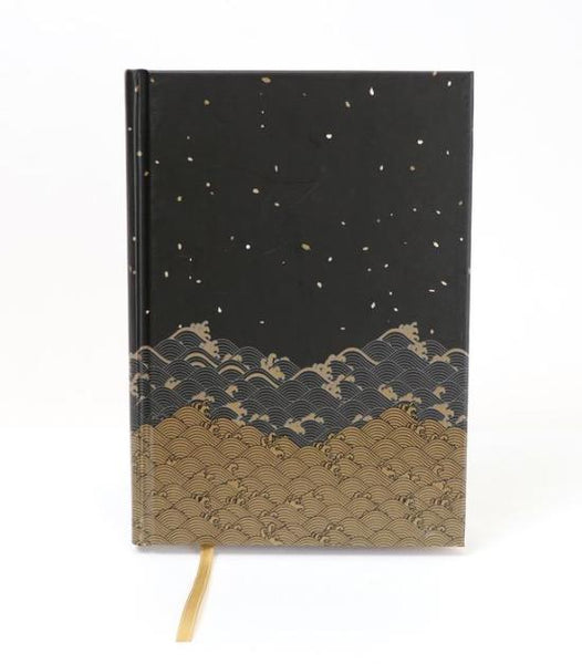 Hardcover Journal: Golden Waves
