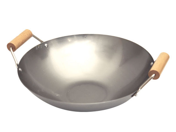 14" diameter carbon steel  wok