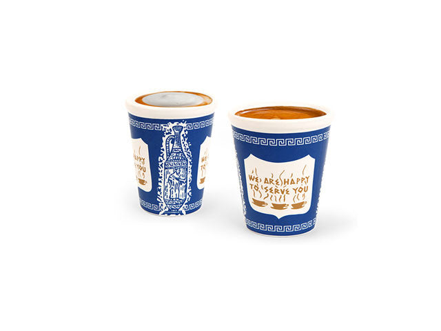 New York Ceramic Coffee Cup Mug 'we Are Happy to Serve 